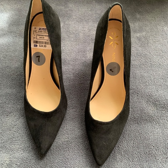 Nine West Abilyn Block Heel Pumps – Black Suede – Size 7M – New Without Box - Picture 5 of 5